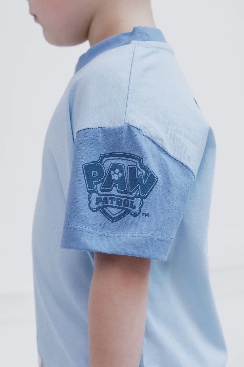 Paw Patrol Boys T-Shirt and Plaid Shorts Outfit Set