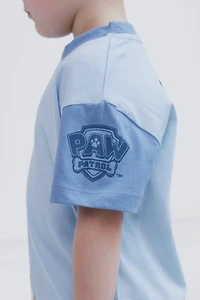 Paw Patrol Boys T-Shirt and Plaid Shorts Outfit Set