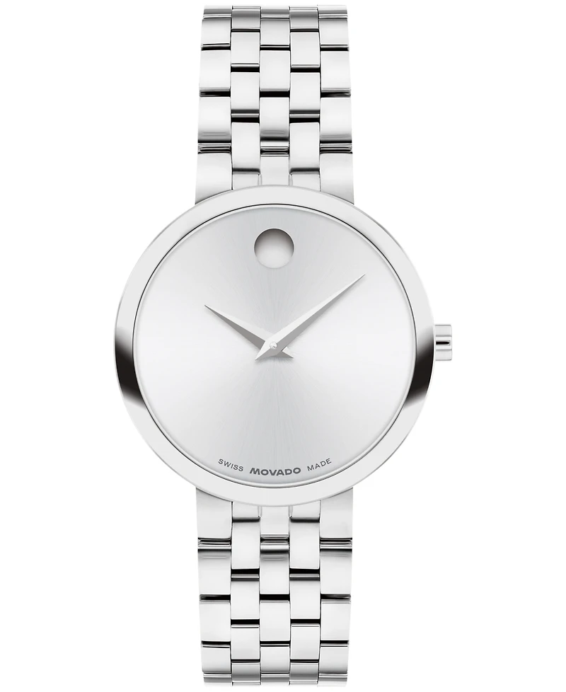 Movado Women's Museum Classic Swiss Quartz Stainless-Steel Watch, 29.5mm