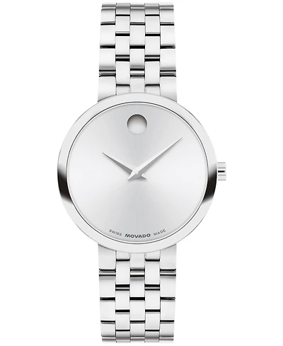 Movado Women's Museum Classic Swiss Quartz Stainless-Steel Watch, 29.5mm