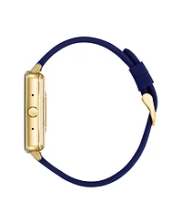 Anne Klein Women's Connect It Illume Smartwatch with Brown Leather and Blue Silicone Band, 37mm