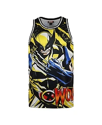 Lids Men's Black Wolverine Comic Big Print Mesh Jersey