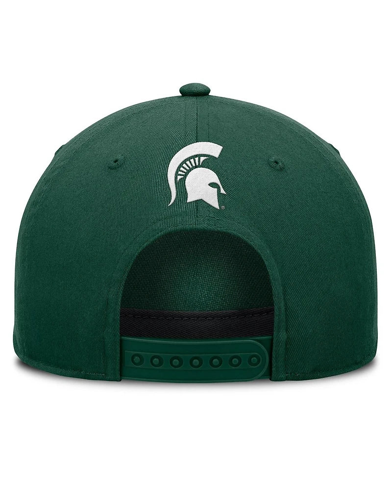 Fanatics Men's Green Michigan State Spartans Foul Ball Rope Adjustable Hat