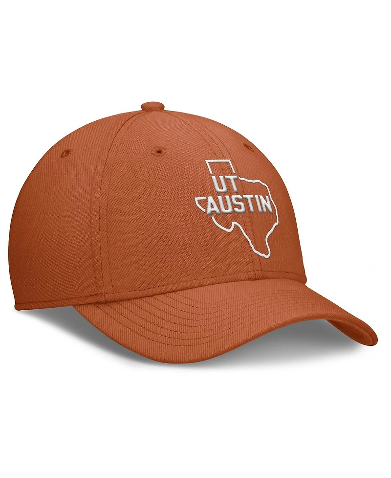 Nike Men's Texas Orange Texas Longhorns Local Swoosh Flex Hat