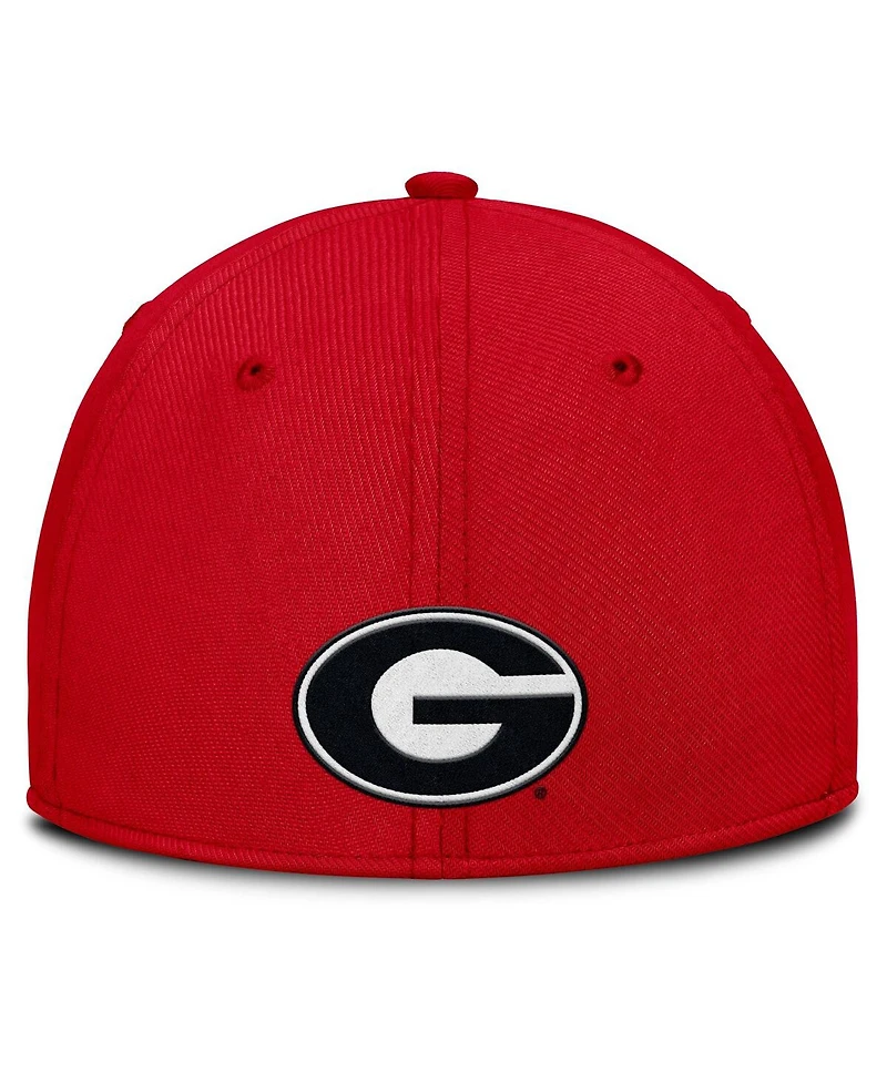 Nike Men's Red Georgia Bulldogs Local Swoosh Flex Hat