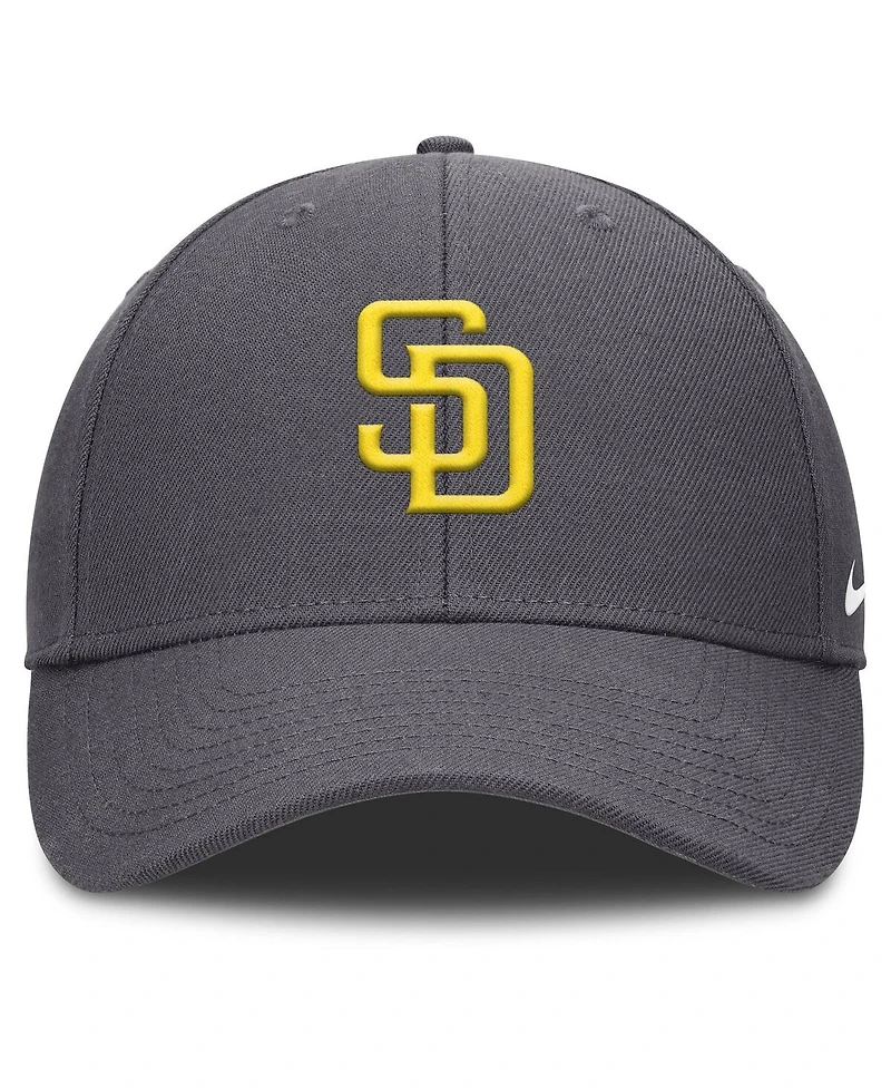 Nike Men's Gray San Diego Padres Club Performance Adjustable Hat