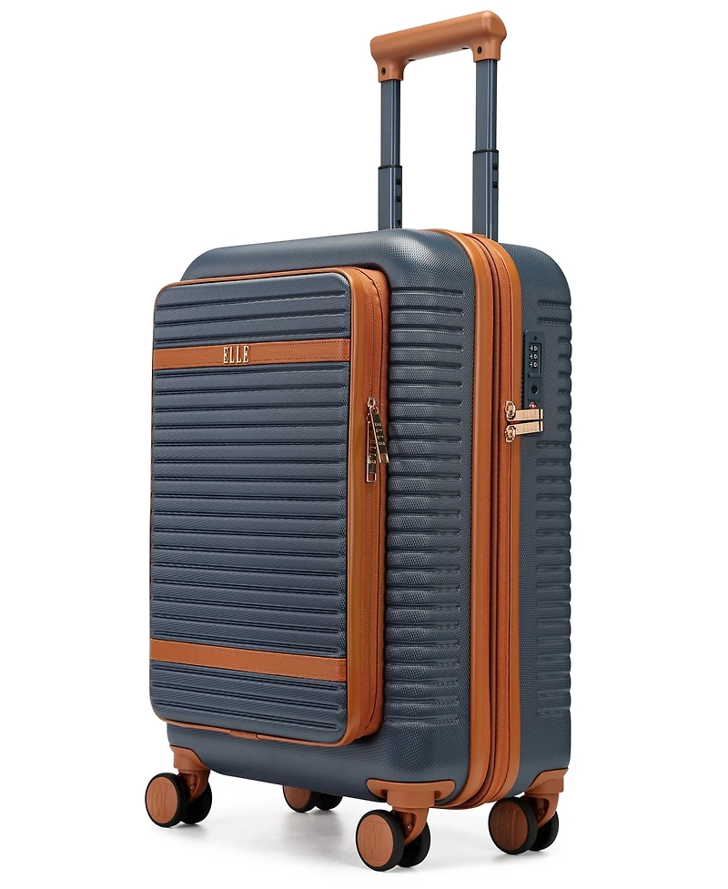 Elle Escape 22.5" Expandable Carry-On Suitcase with Front Laptop Pocket