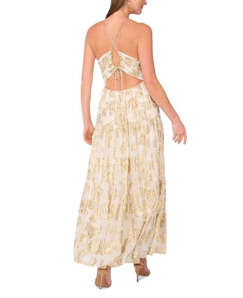 Parker Women's The Liora Metallic Print Sleeveless Maxi Dress