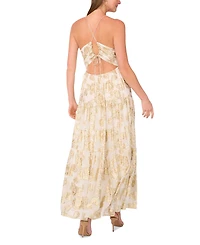 Parker Women's The Liora Metallic Print Sleeveless Maxi Dress