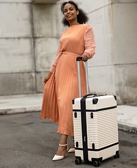 Elle Belleville 3-Piece Expandable Retro Spinner Luggage Set