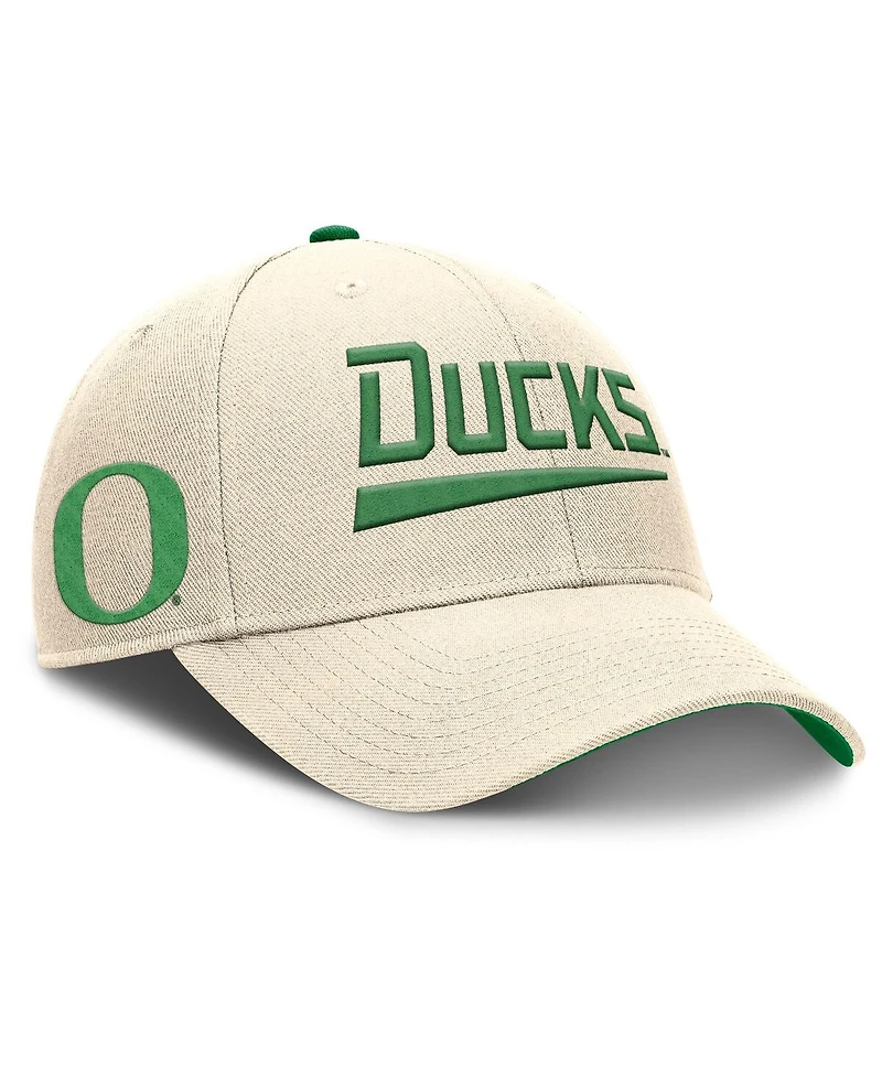 Nike Men's Natural Oregon Ducks Primetime Rise Adjustable Hat