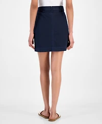 Boss Orange Women's Belted Front-Zip Mini Skirt