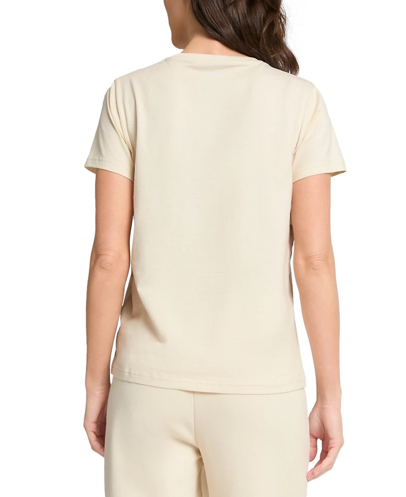 Puma Women's Cotton Wellness Graphic-Print Crewneck Tee