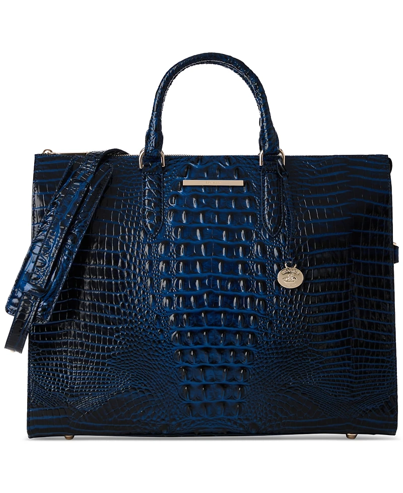 Brahmin Large Leather Business Tote