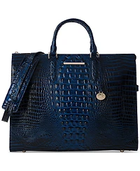 Brahmin Large Leather Business Tote