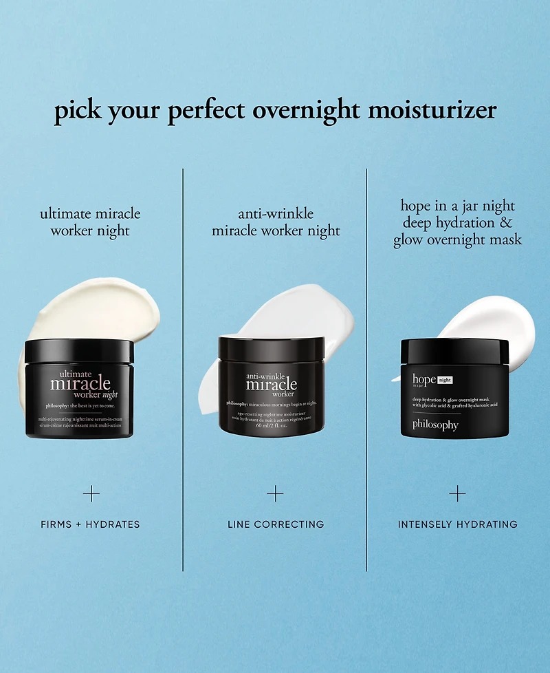 philosophy Hope In A Jar Deep Hydration & Glow Overnight Mask, 2 oz.