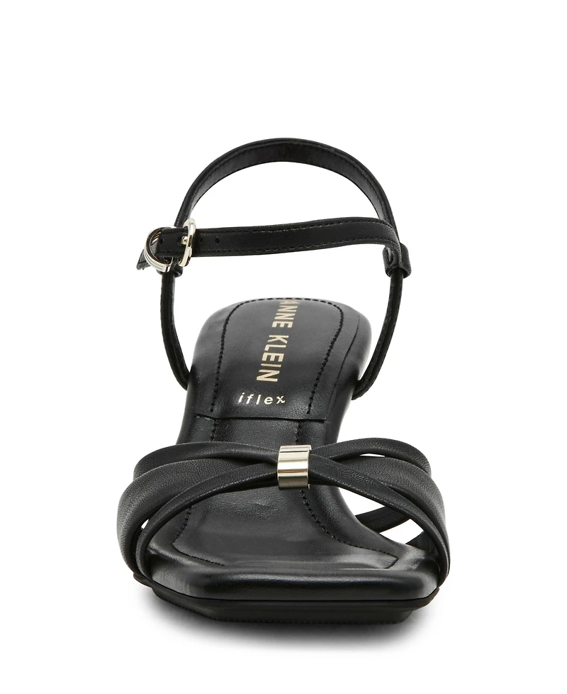 Anne Klein Women's Jelena Ankle Buckle Strap Dress Sandals