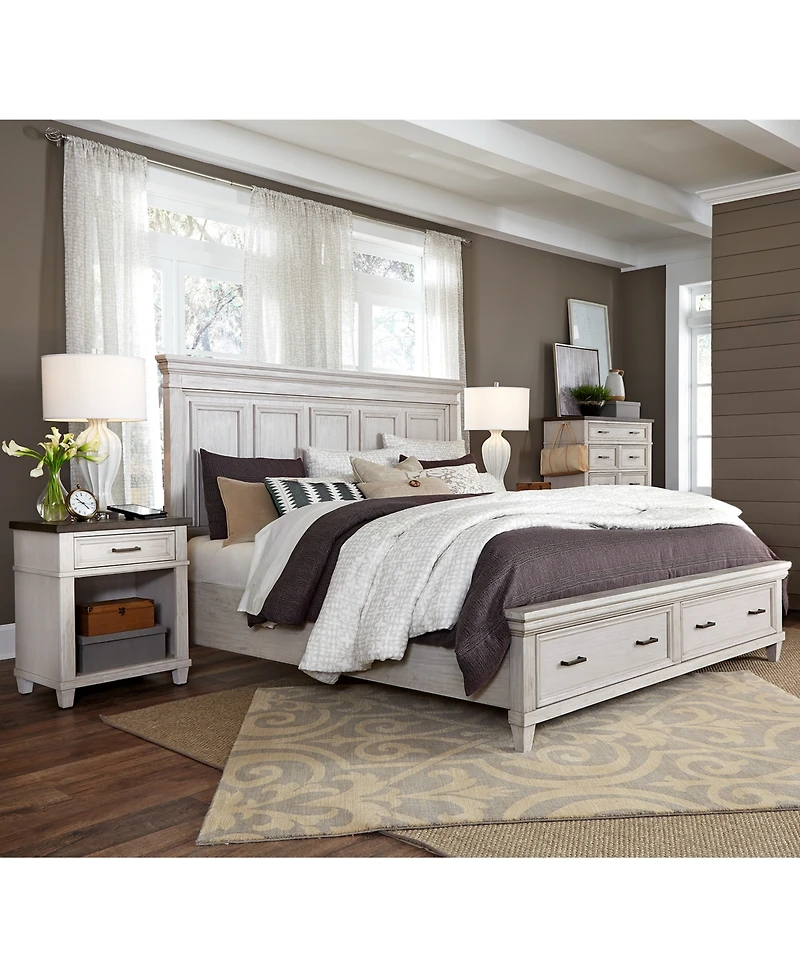 Dawnwood 3-Pc. California King Storage Set (Bed, Chest & 1-Drawer Nightstand)