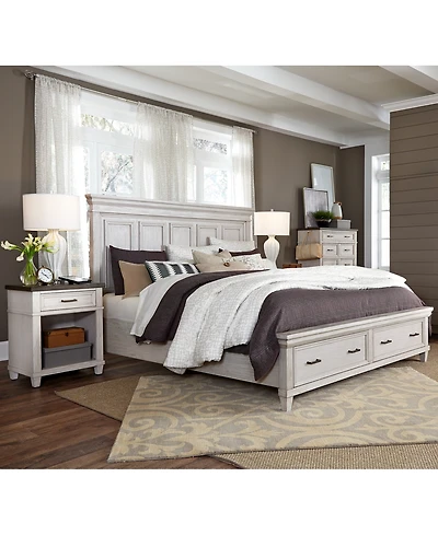 Dawnwood 3-Pc. California King Storage Set (Bed, Chest & 1-Drawer Nightstand)
