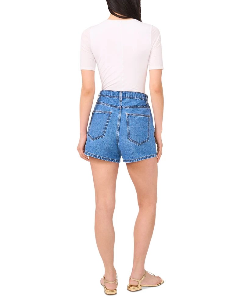 1.state Women's High-Rise Denim Shorts