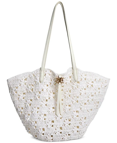 Sam Edelman Layla Floral Raffia Fan Tote