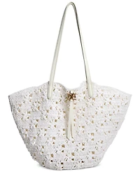 Sam Edelman Layla Floral Raffia Fan Tote