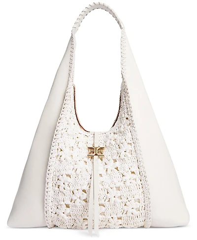 Sam Edelman Sylvia Crochet Raffia Hobo Bag