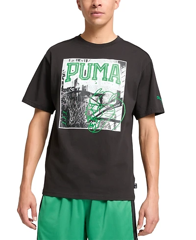 Puma Men's Hoops Energy Regular-Fit Logo Graphic T-Shirt
