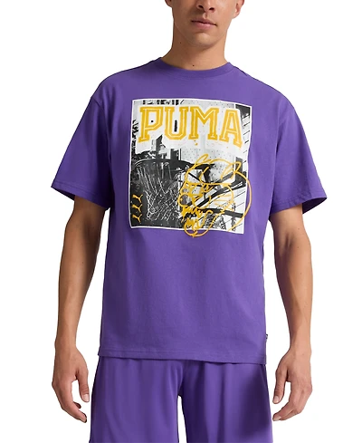 Puma Men's Hoops Energy Regular-Fit Logo Graphic T-Shirt