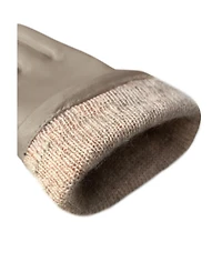 Women`s extra long Premium Lamb Leather Touchscreen Gloves "Lola Long" Cashmere Lining