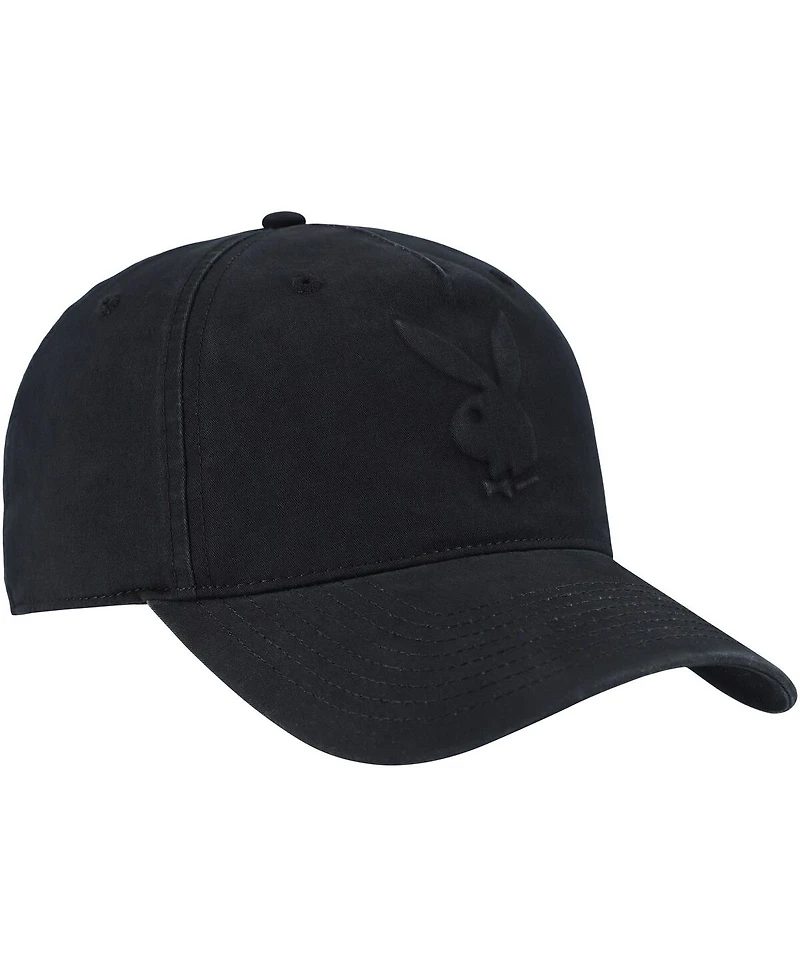 Lids Men's and Women's Black Playboy Embossed Logo Adjustable Hat
