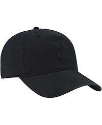 Lids Men's and Women's Black Playboy Embossed Logo Adjustable Hat
