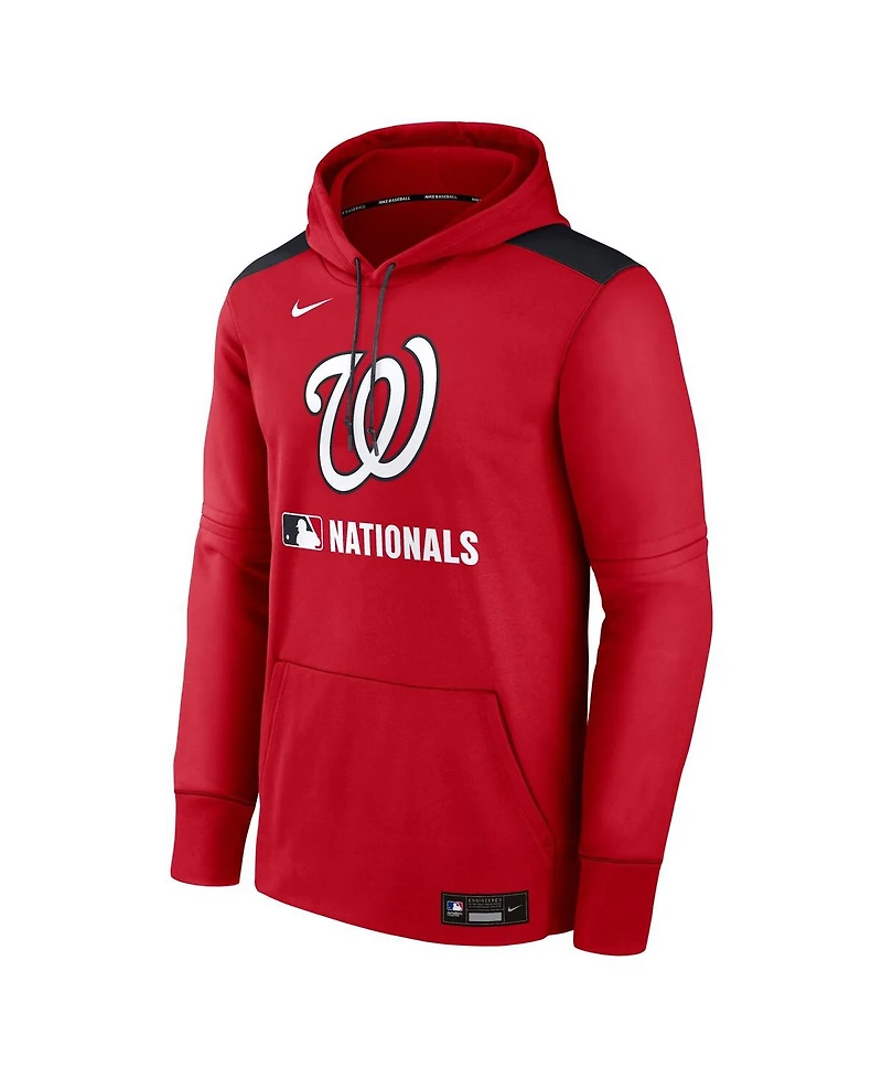 Nike Men's Red Washington Nationals Authentic Collection Performance Pullover Hoodie