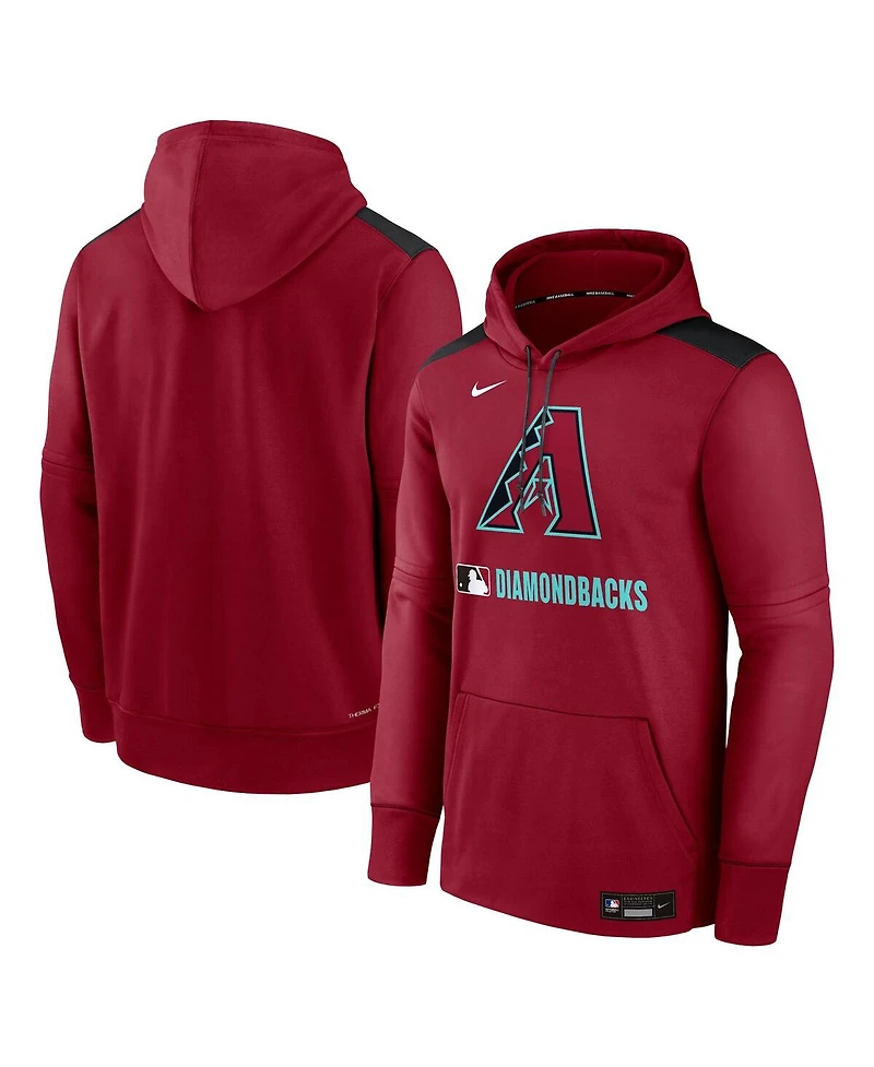 Nike Men's Red Arizona Diamondbacks Authentic Collection Performance Pullover Hoodie
