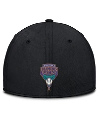 Nike Men's Black/Purple Arizona Diamondbacks Rise Swoosh Performance Flex Hat