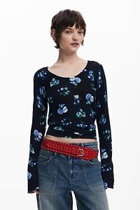 Desigual Women's Fruit sweater with mock neck