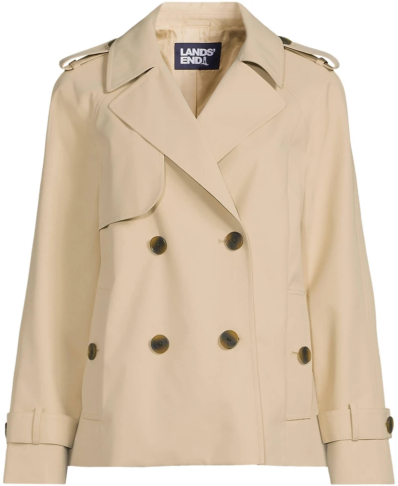 Lands' End Women's Trench Rain Jacket