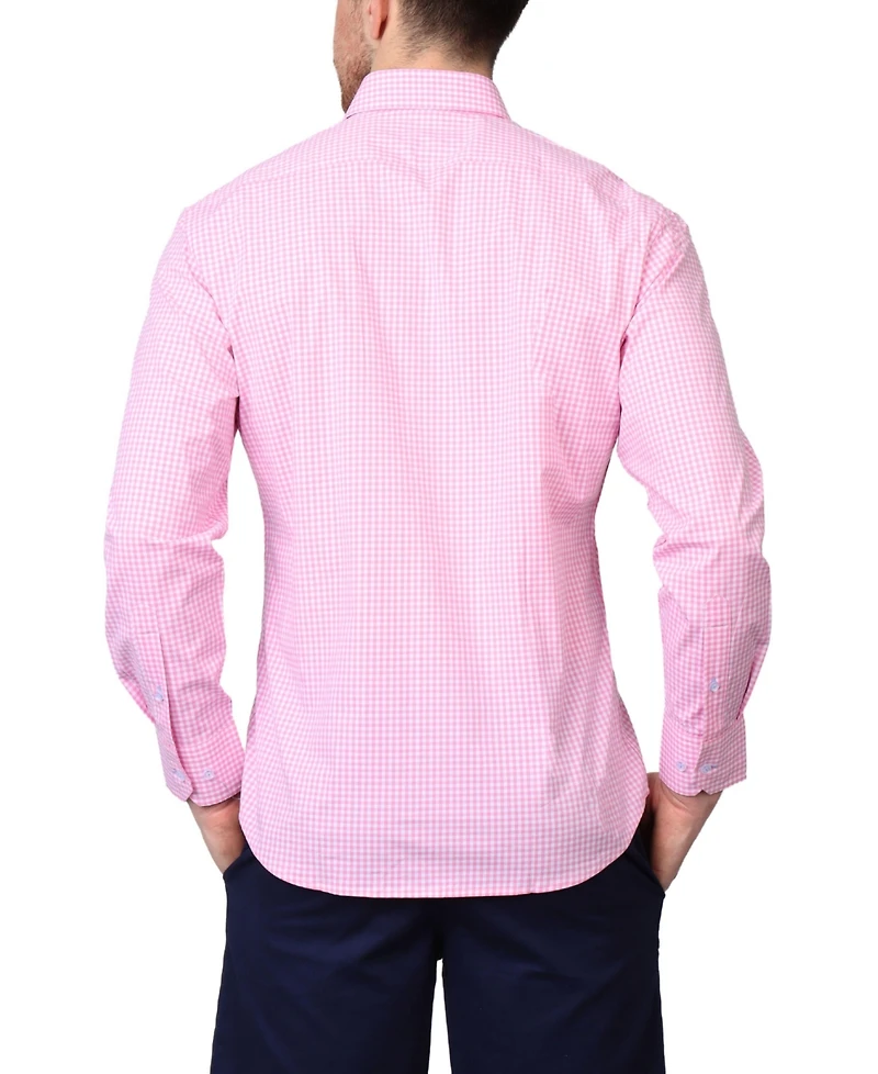 Tailorbyrd Men's Signature Gingham Long Sleeve Shirt