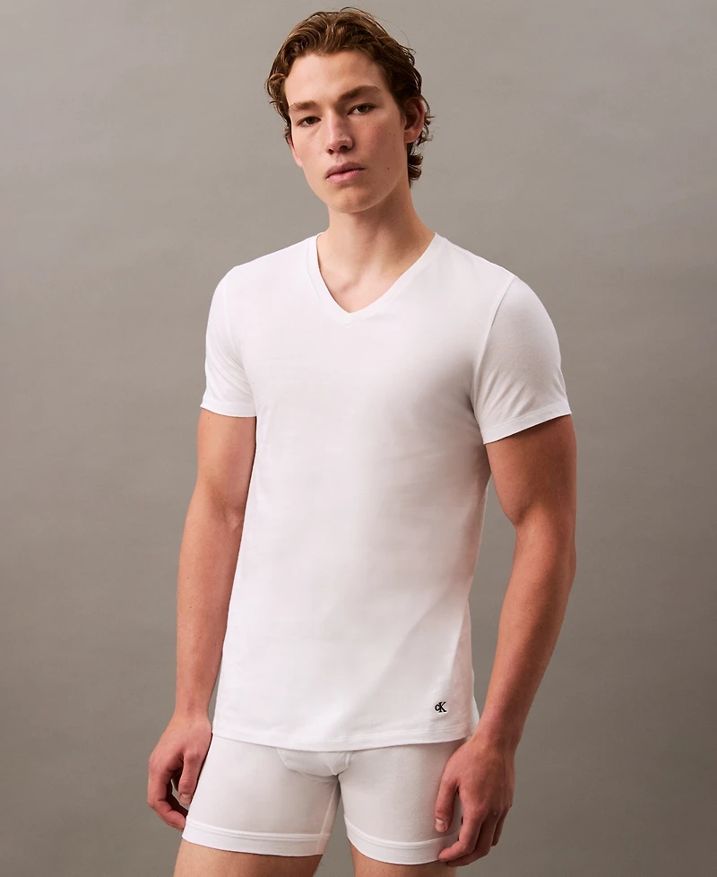 Calvin Klein Men's -Pack Cotton Classics V-Neck T-Shirts