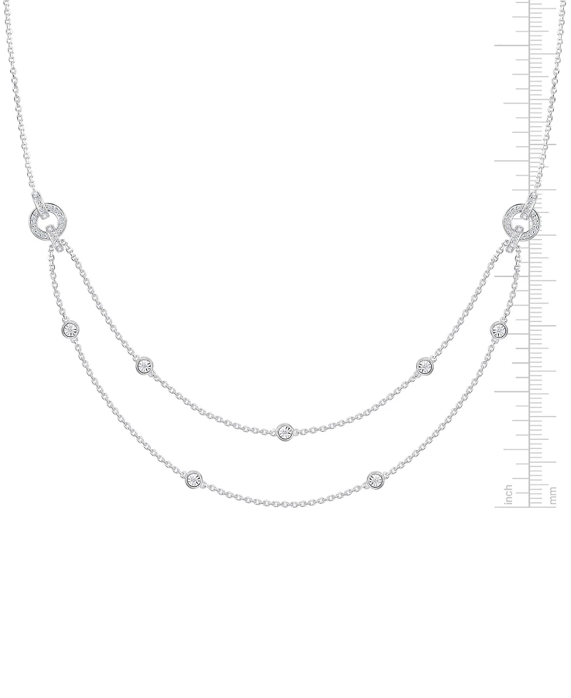 Diamond Two-Row Necklace (1/3 ct. t.w.) in Sterling Silver