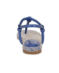 Nine West Women's Nortny Knotted T-Strap Flat sandals