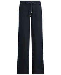 Lauren Ralph Wide-Leg 100% Linen Pants