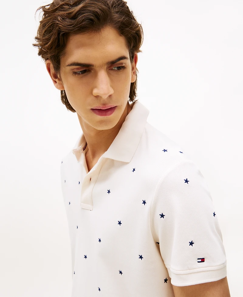 Tommy Hilfiger Men's All Over Star Print Polo Shirt