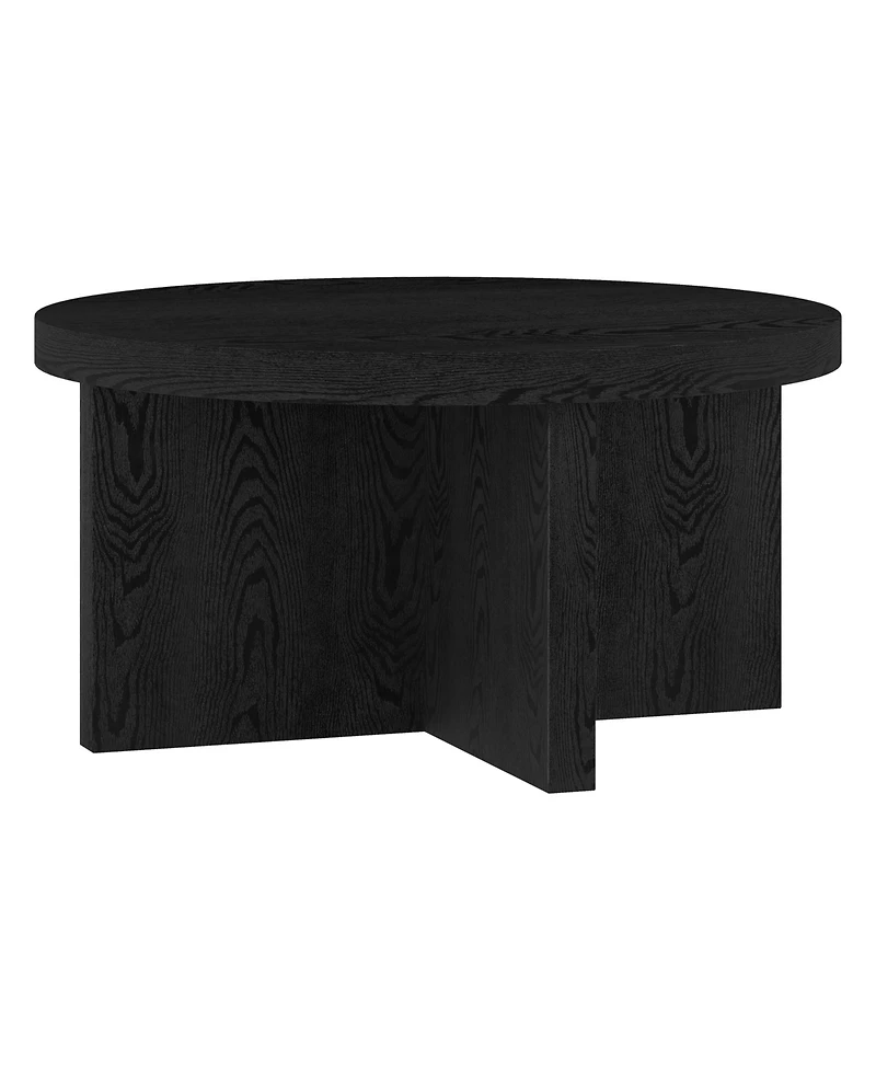 Hudson & Canal 33" Elna Wide Round Coffee Table