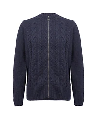 Celtic & Co. Women's British Wool Cable Zip Cardigan