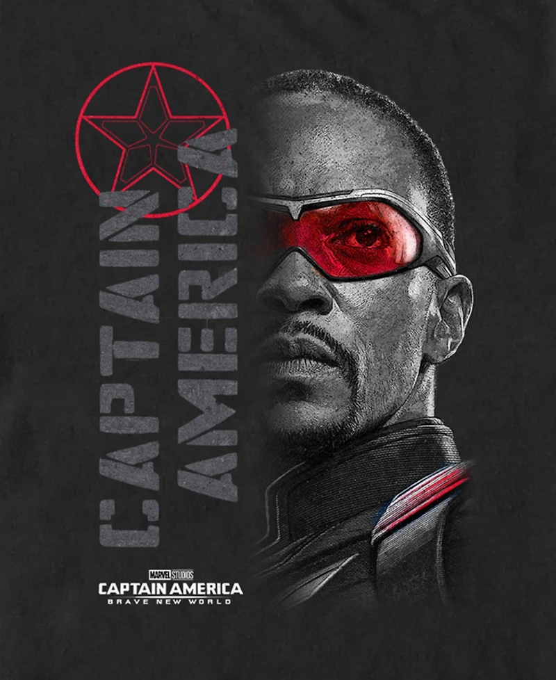 Marvel Men's Red Lens Flare Short Sleeve T-Shirt