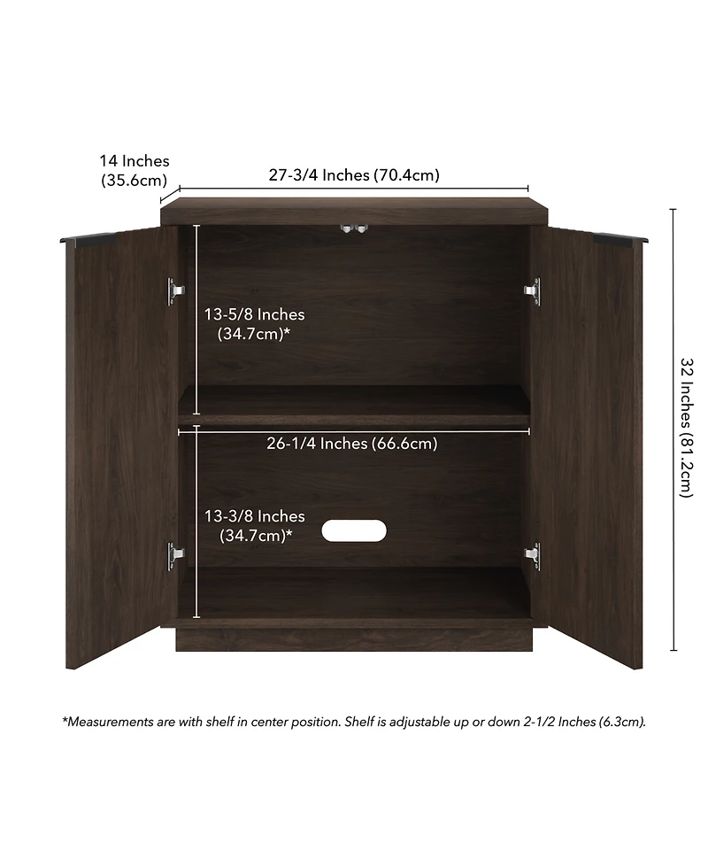 Hudson & Canal 28" Mansfield Wide Rectangular Accent Cabinet