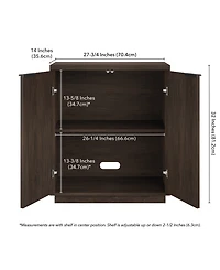 Hudson & Canal 28" Mansfield Wide Rectangular Accent Cabinet