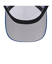 New Era Men's White/Royal New York Mets Stacked A-Frame Trucker 9FORTY Adjustable Hat