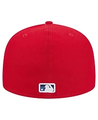 New Era Men's Red St. Louis Cardinals Checkered Under Visor 59FIFTY Fitted Hat